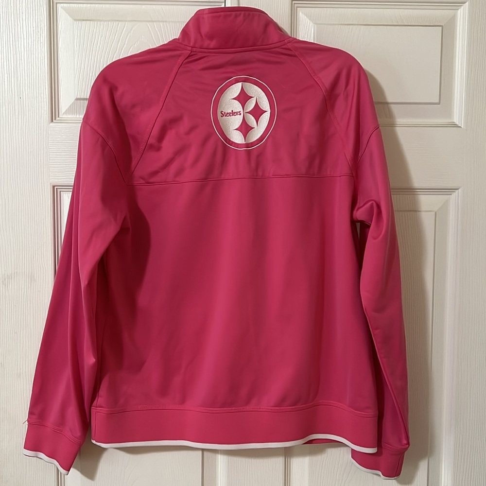 Ladies size XL Pittsburgh Steelers, Pink Breast cancer awareness jacket - Picture 2 of 5